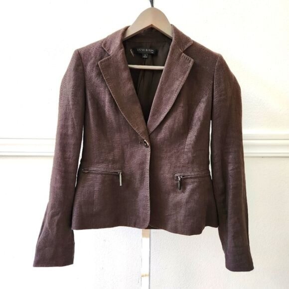 Anne Klein Jackets & Blazers - Anne Klein Brown Jacket Size 0